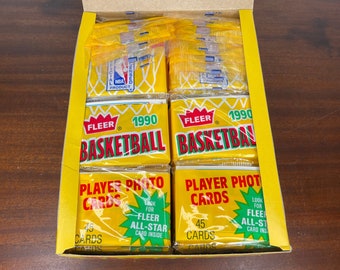 1990 Fleer Basketball Rack Pack, 45 Cards, From Factory Sealed Case, Possible Michael Jordan