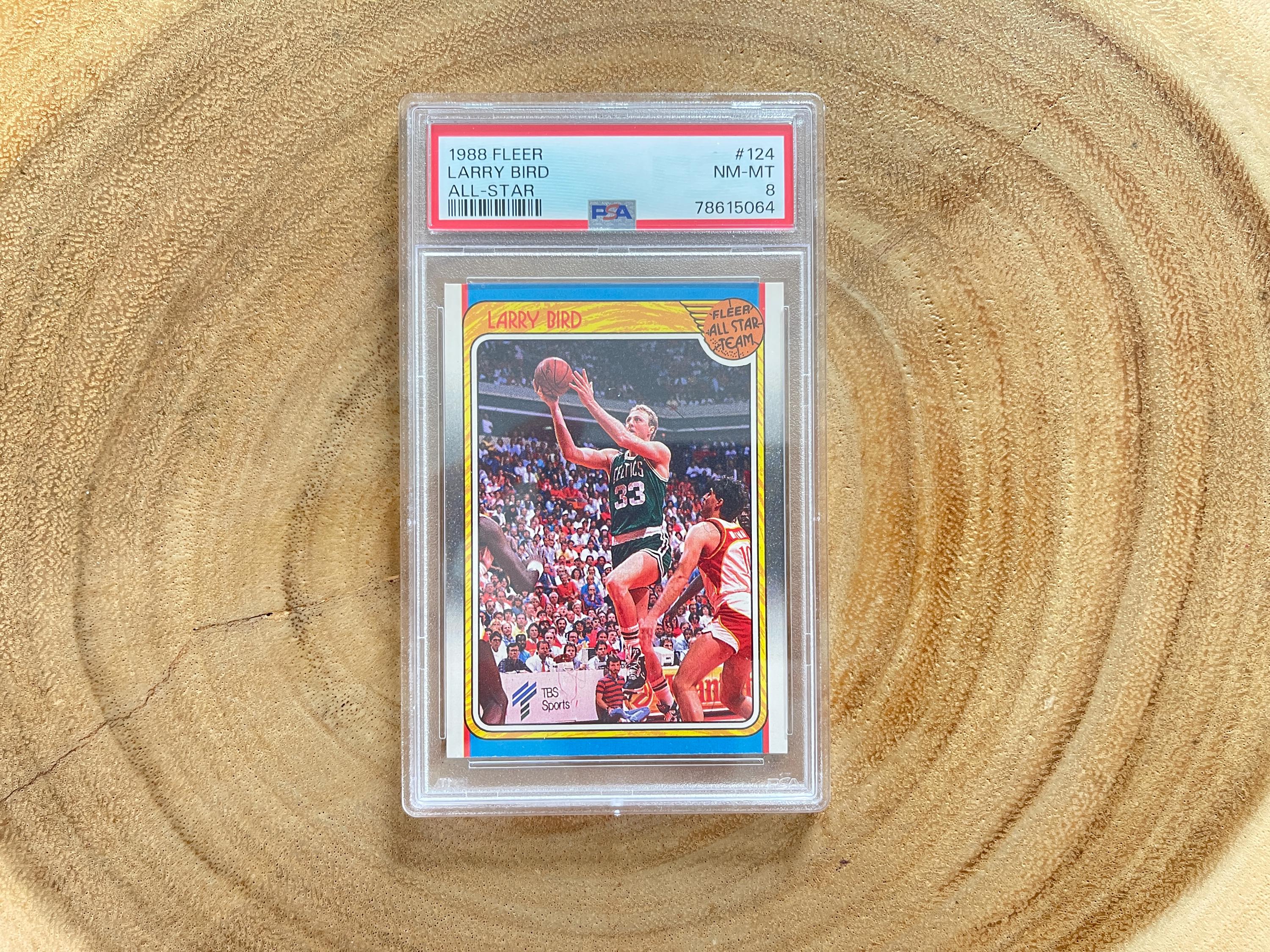 1988 Fleer Larry Bird All-star #124 – PSA 8 Nm-mt – Boston Celtics