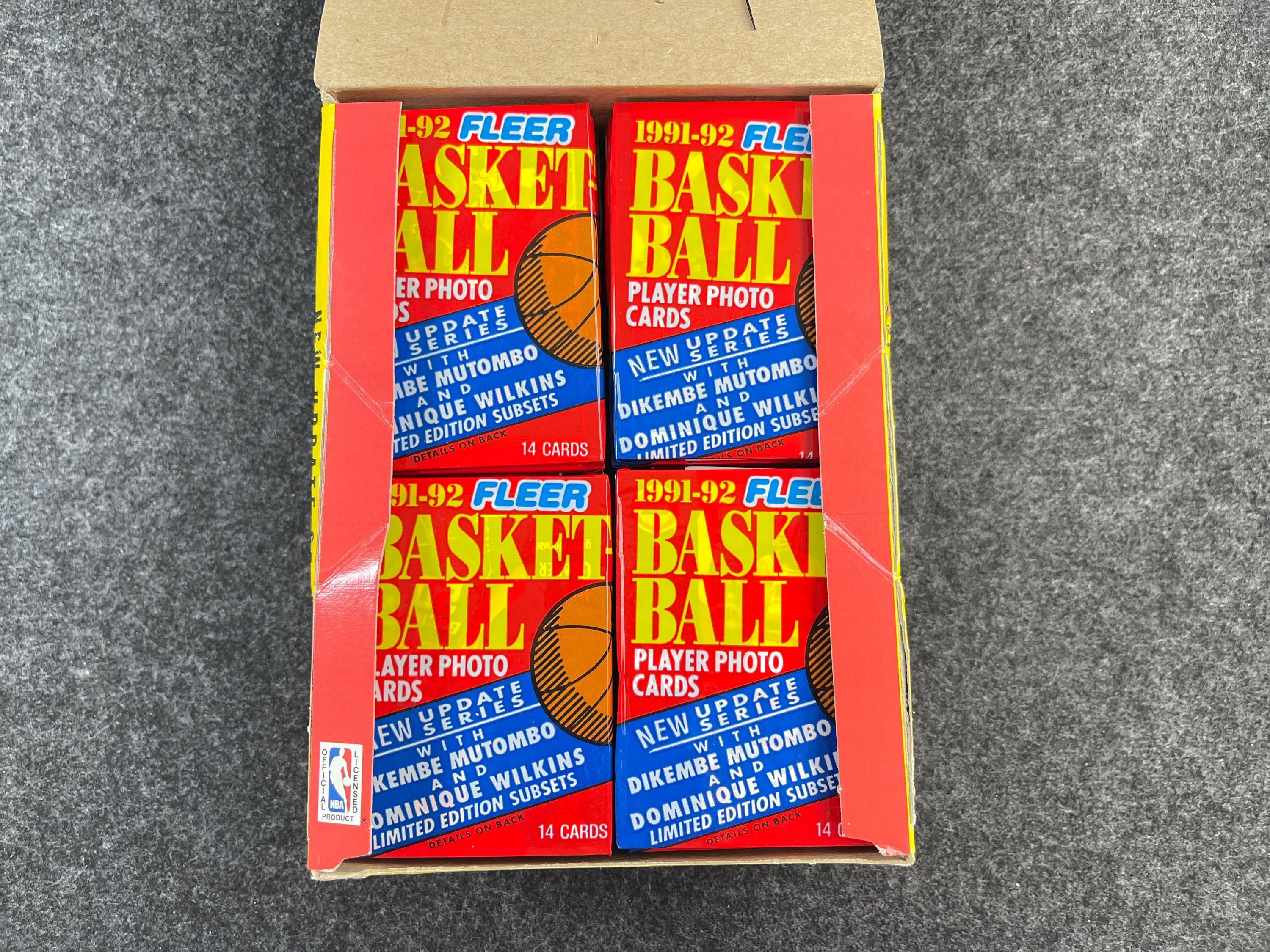 1991-92 Fleer Basketball Packs - Lot of (4) Unopened Packs - Etsy
