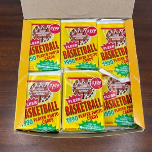 1990 Fleer Basketball, (1) Jumbo Pack, 43 Cards, Possible Michael Jordan