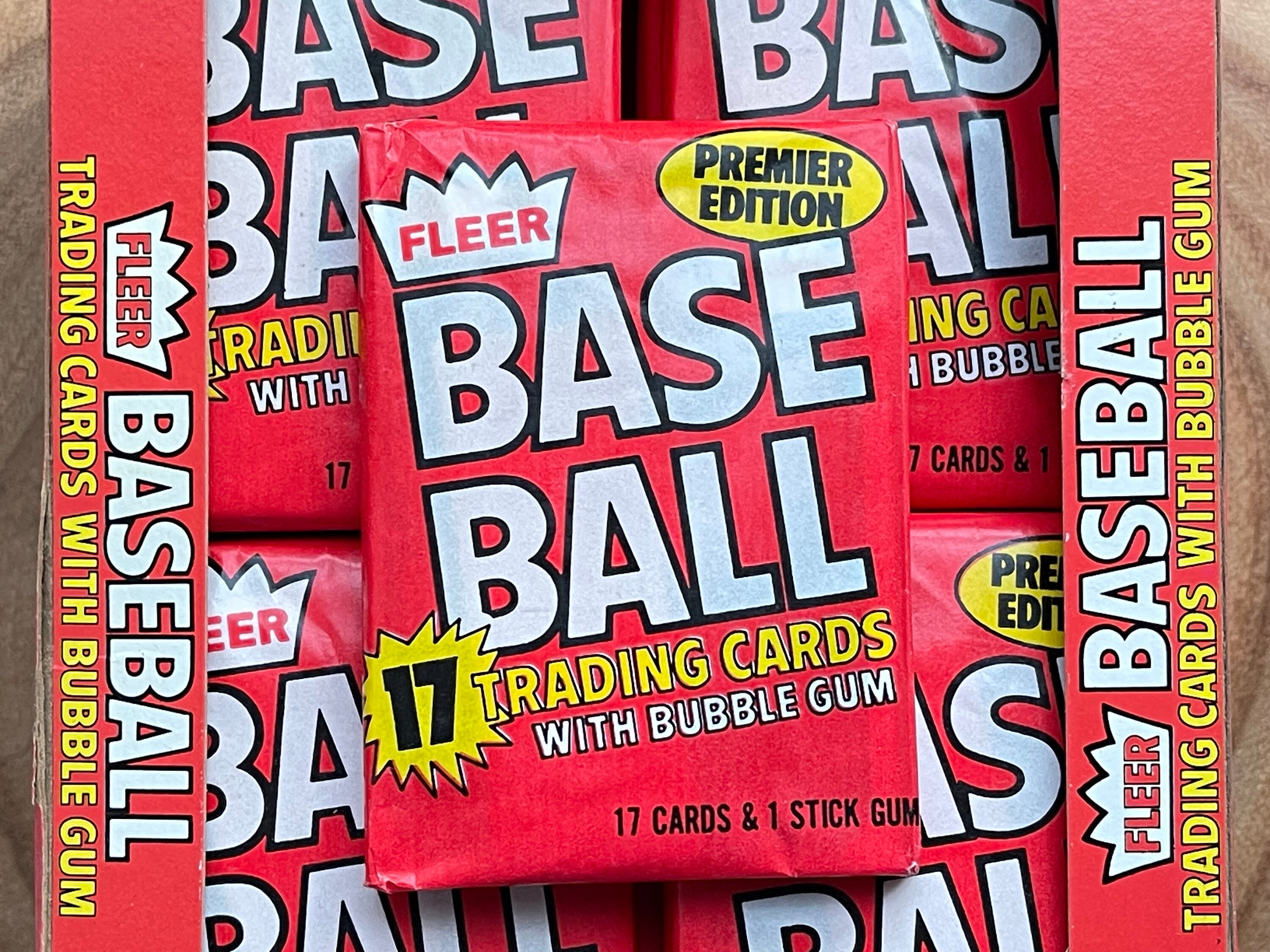 1981 Fleer Baseball Wax Packs - Lot of (2) Packs, 17 Cards per 