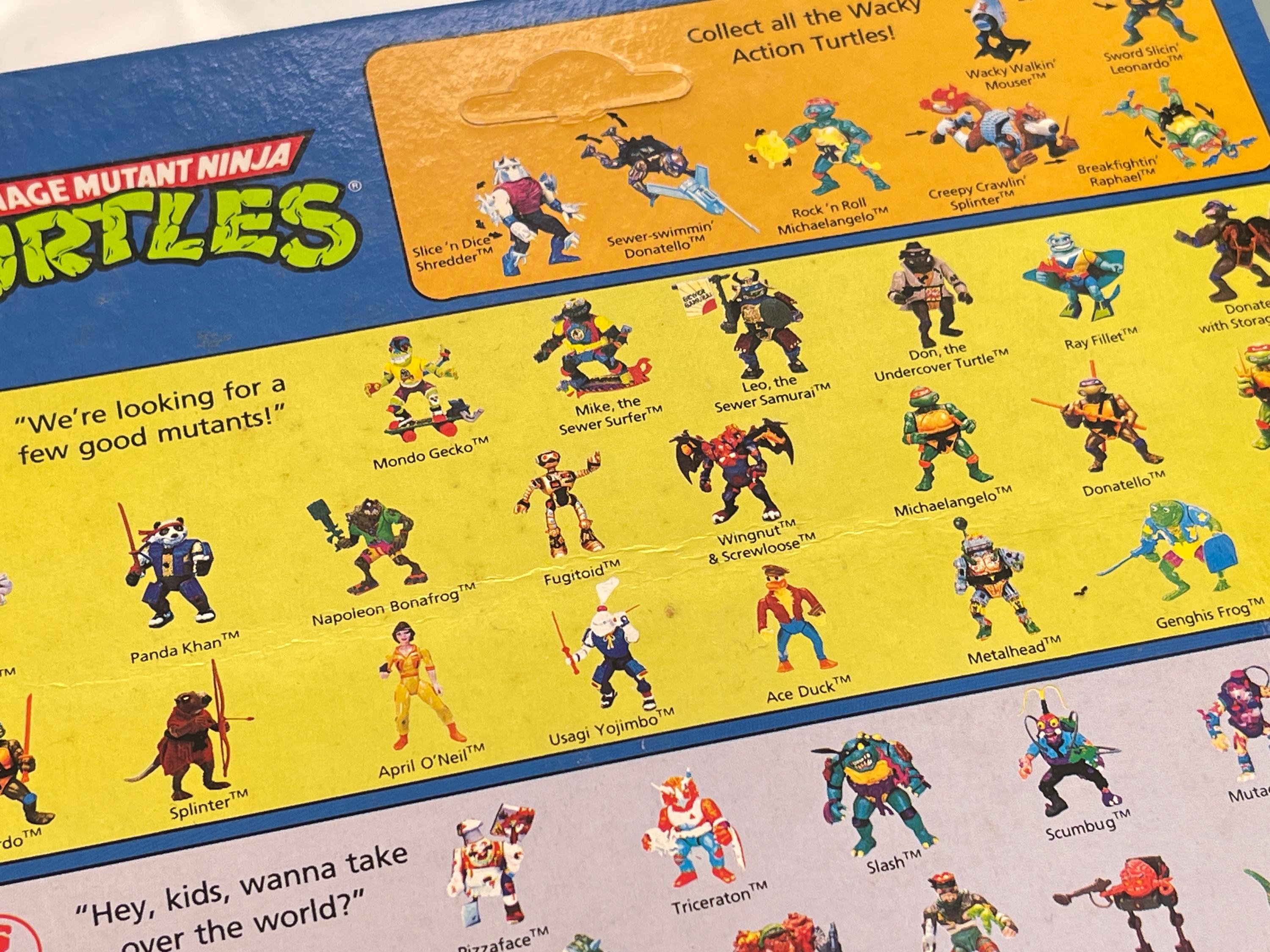 1990 Teenage Mutant Ninja Turtles, Wingnut & Screwloose, Playmates
