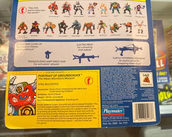 1991 Teenage Mutant Ninja Turtles, Groundchuck, Playmates, Sealed