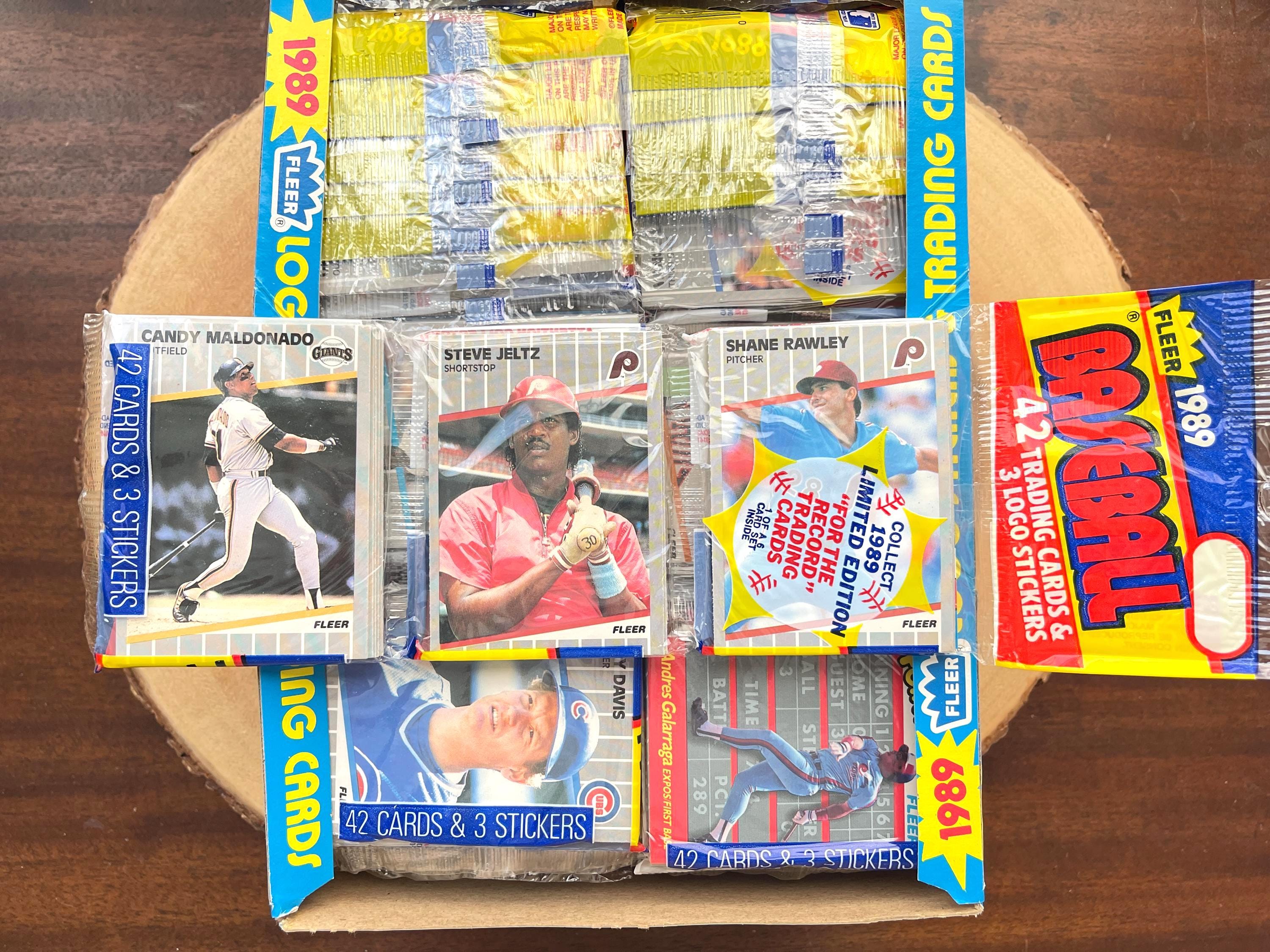 1989 Fleer Baseball Rack Packs, Lot of (2), Totaling 84 Trading