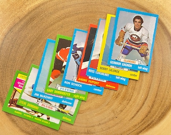 1973-74 Topps Hockey Cards, Lot of (9)