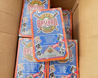 1992 Upper Deck Baseball Hobby Box  Factory Sealed  36 Packs - Etsy