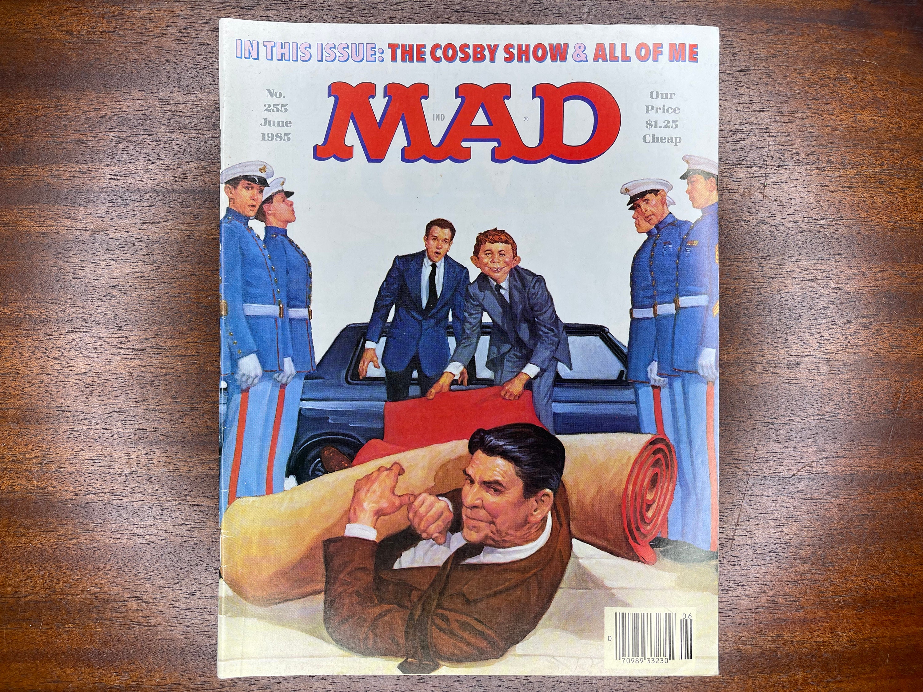 1985 MAD Magazine No. 255, Ronald Reagan, the Cosby Show - Etsy Israel