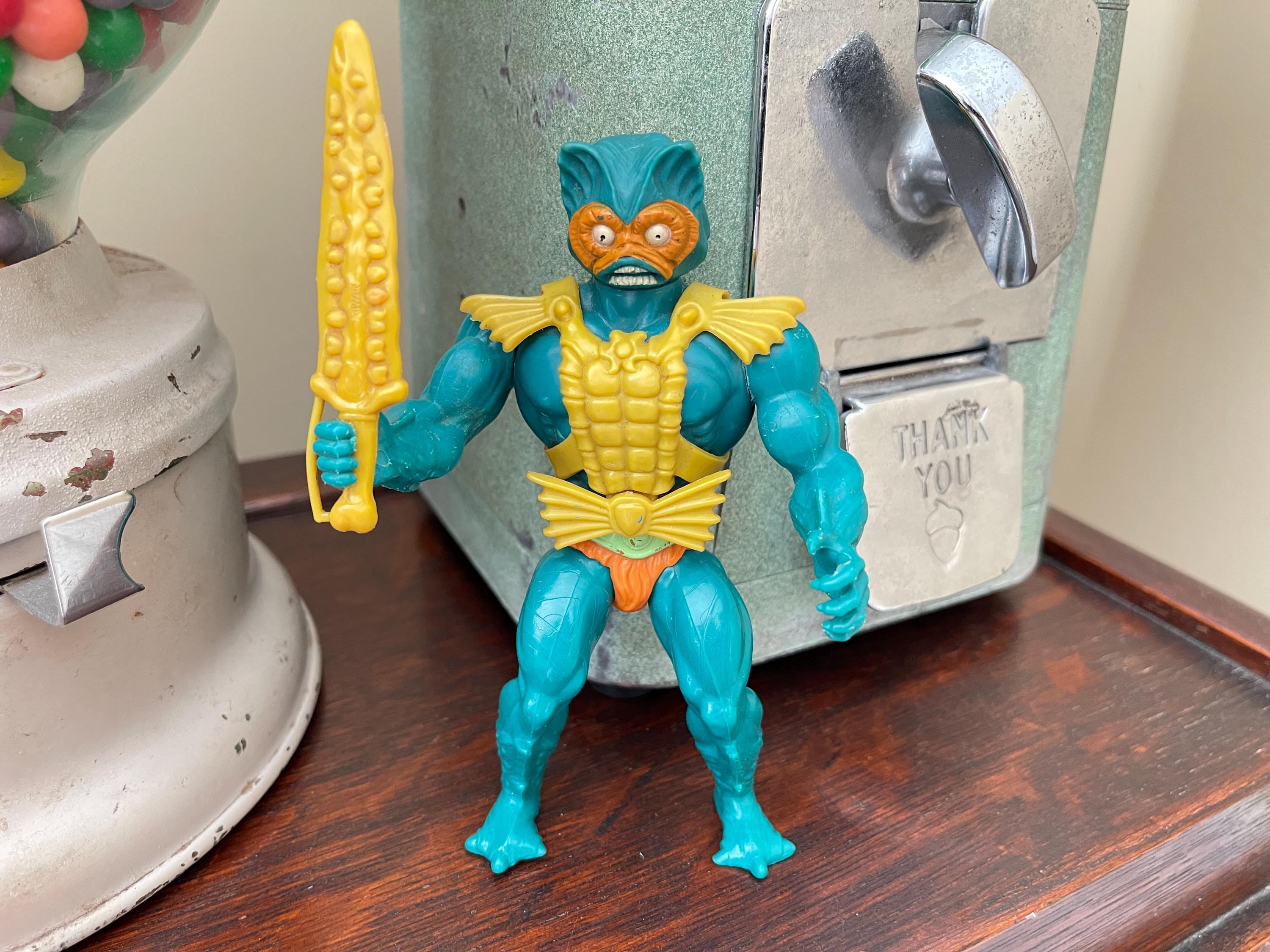 1981 He-man Action Figure, Mer-man, Green Belt, Masters of the 