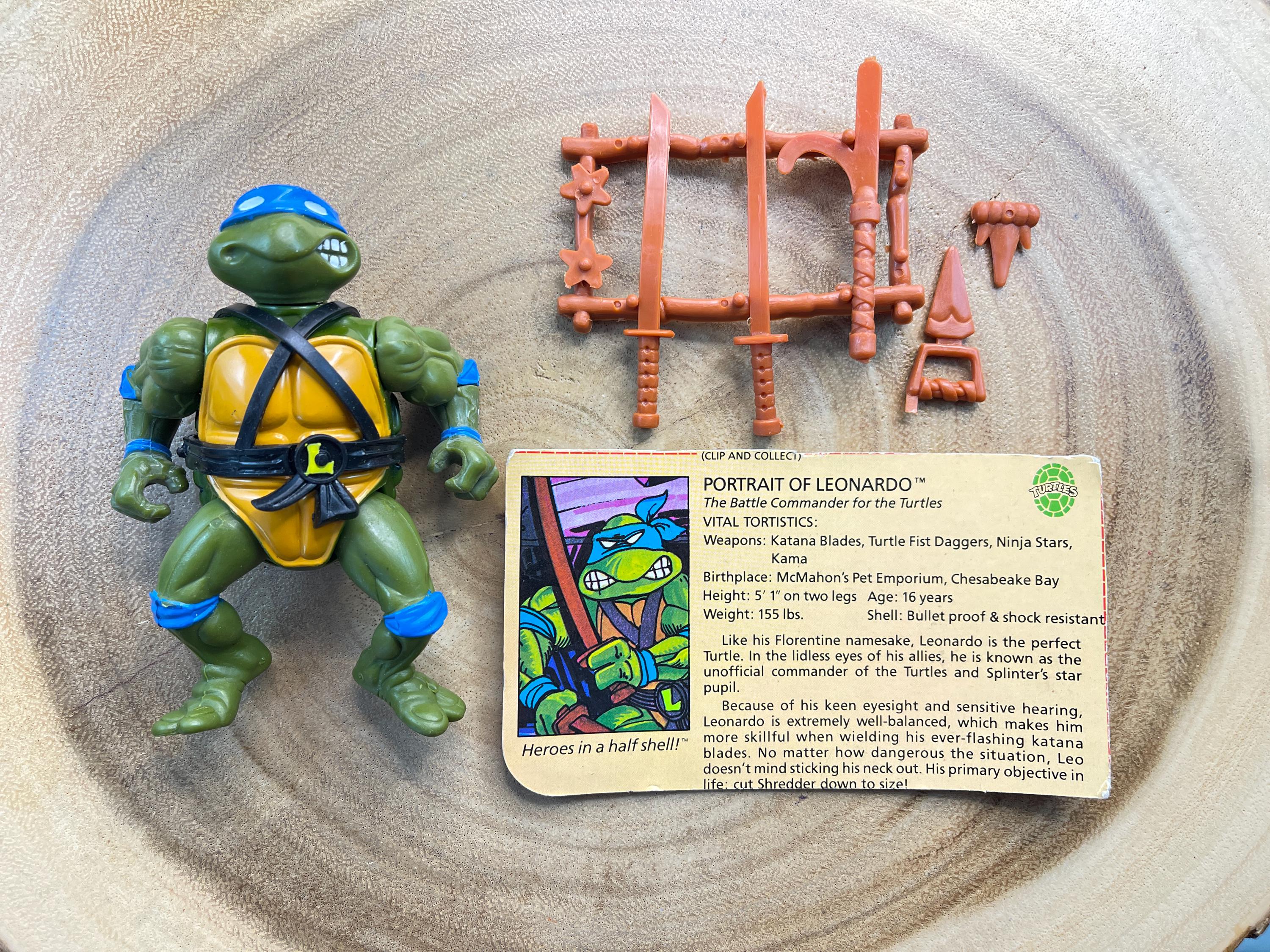 1988 Leonardo, Hard Head, Teenage Mutant Ninja Turtles, Playmates