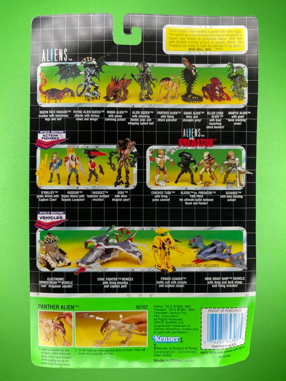 Vintage 1992 Aliens, Kenner, Panther Alien, Action Figure