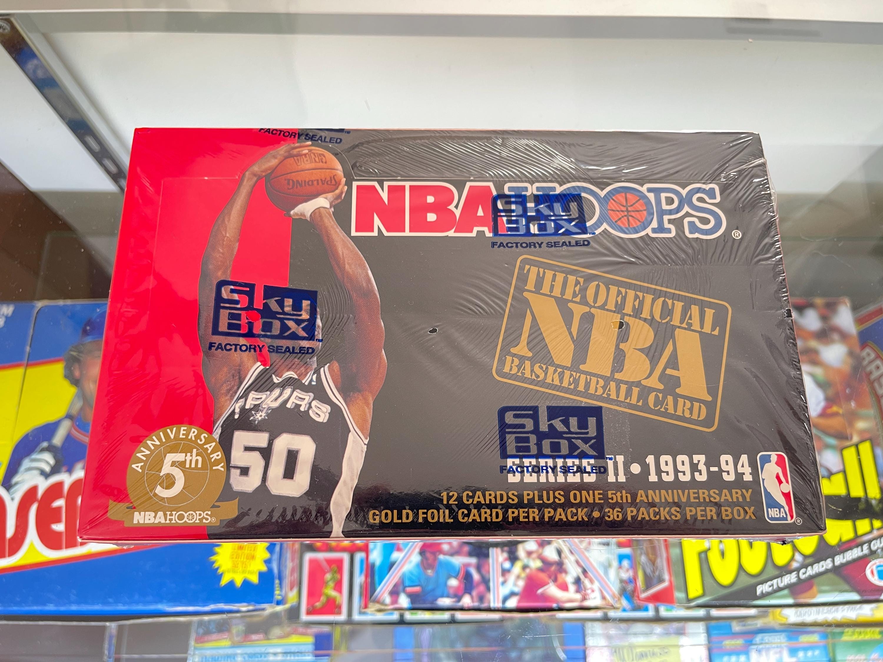 1993-94 NBA Hoops Basketball Cards, Series 2, Factory Sealed Box