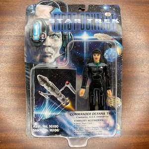 1996 Star Trek, First Contact, Deanna Troi, Action Figure, Playmates, New Old Stock