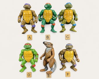 1988 Teenage Mutant Ninja Turtles Soft Heads - Choose Your Figure