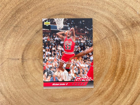 1992-93 Upper Deck Michael Jordan Game Faces #488 - Etsy