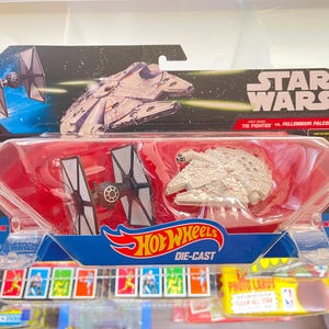 Star Wars Tie Fighter and Millennium Falcon, Hot wheels, Disney