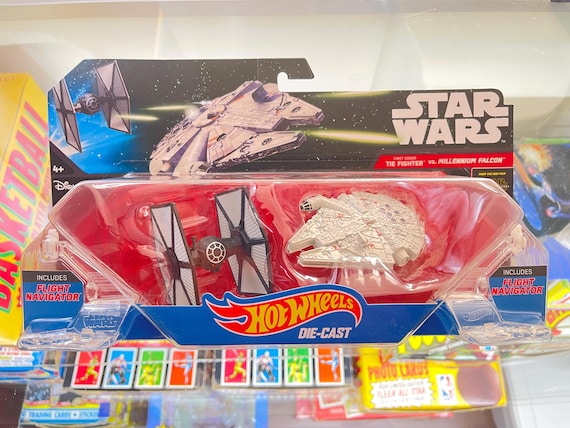 Star Wars Tie Fighter and Millennium Falcon, Hot Wheels, Disney