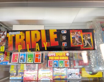 1992 Donruss Triple Play Baseball Box, Contains 36 Unopened Packs