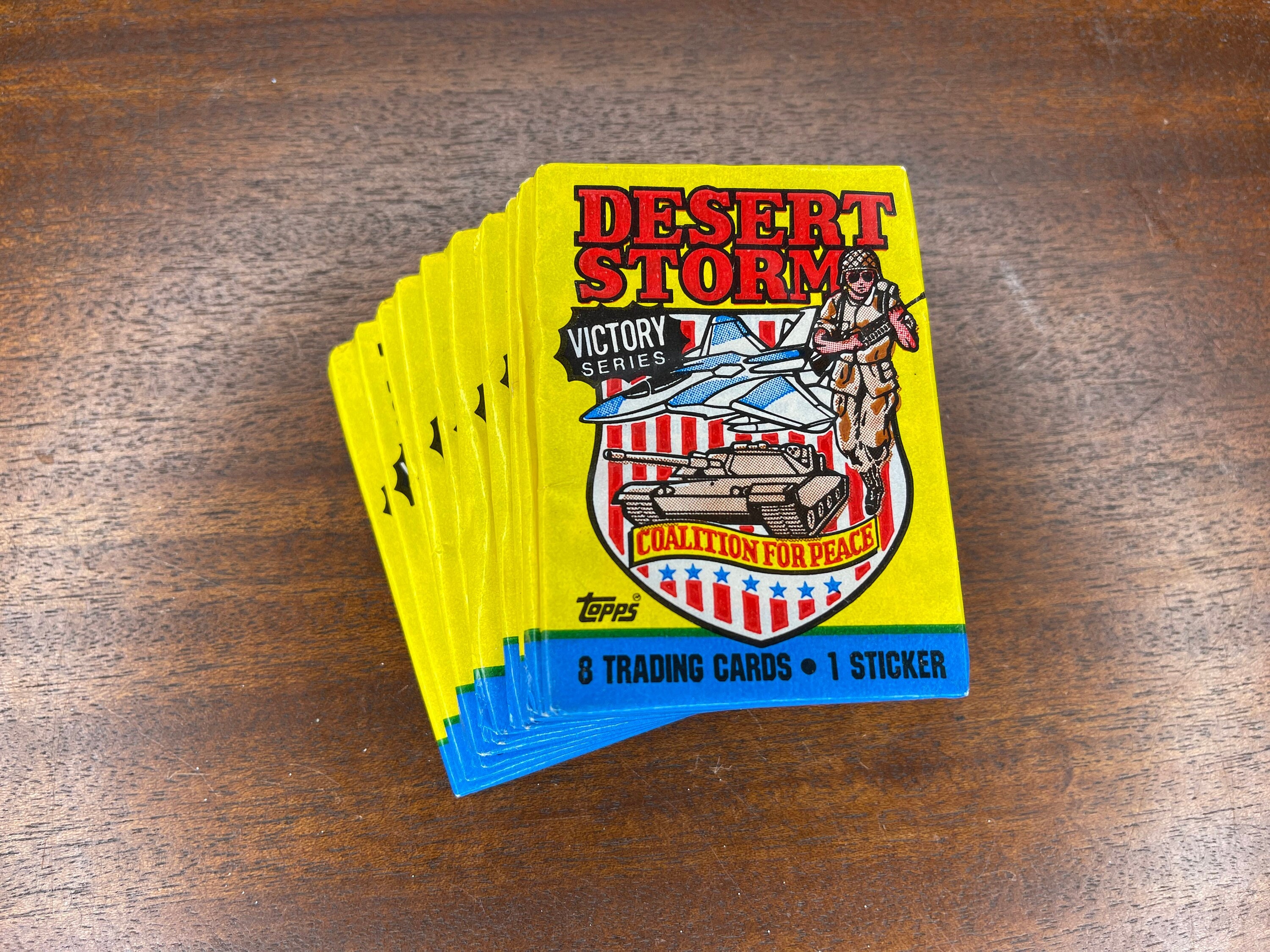 1991 Topps Desert Storm Wax Packs, Victory Series - Lot of (10