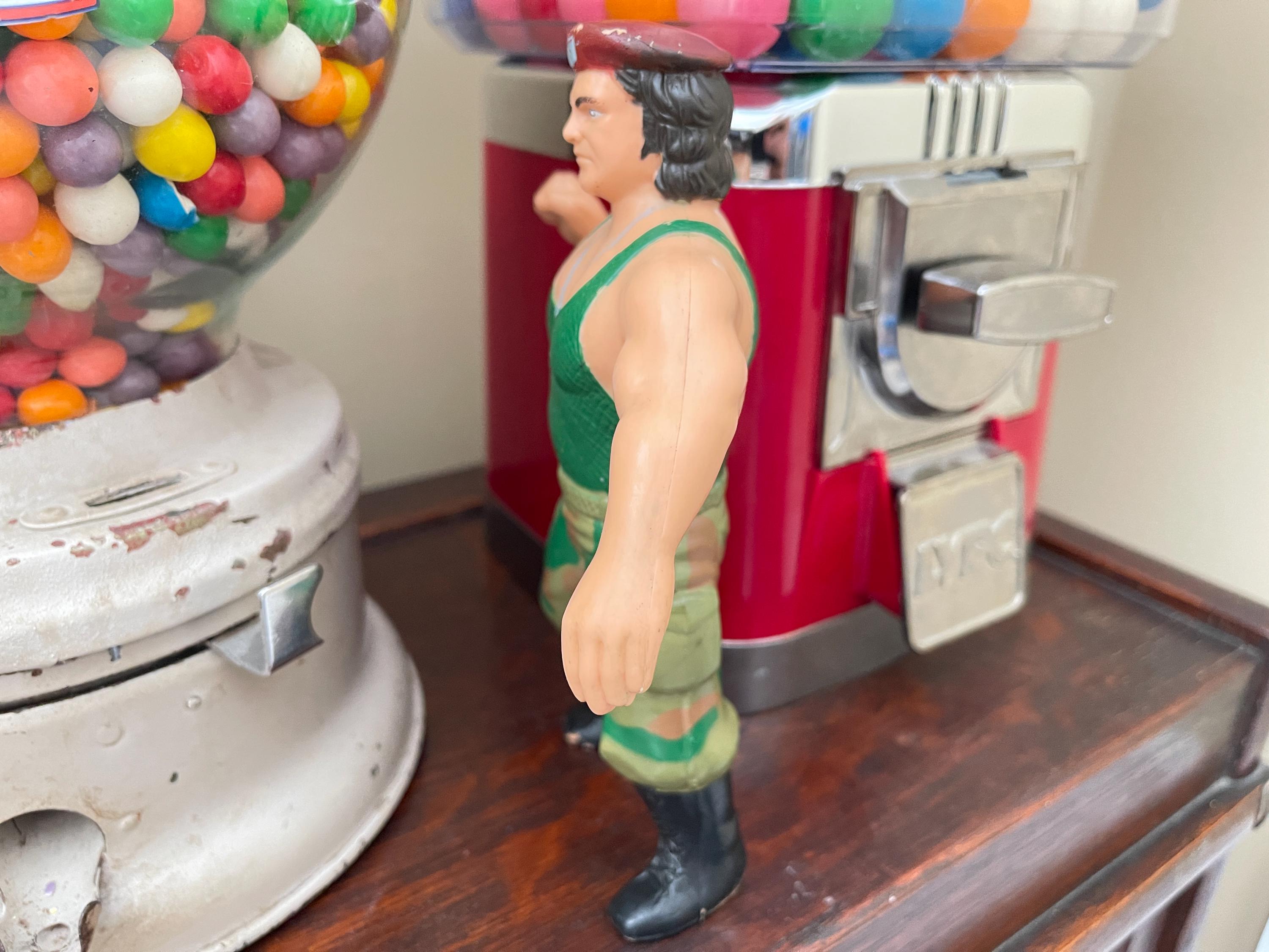 1986 LJN WWF Wrestling Superstars Corporal Kirchner 8 Inch Rubber