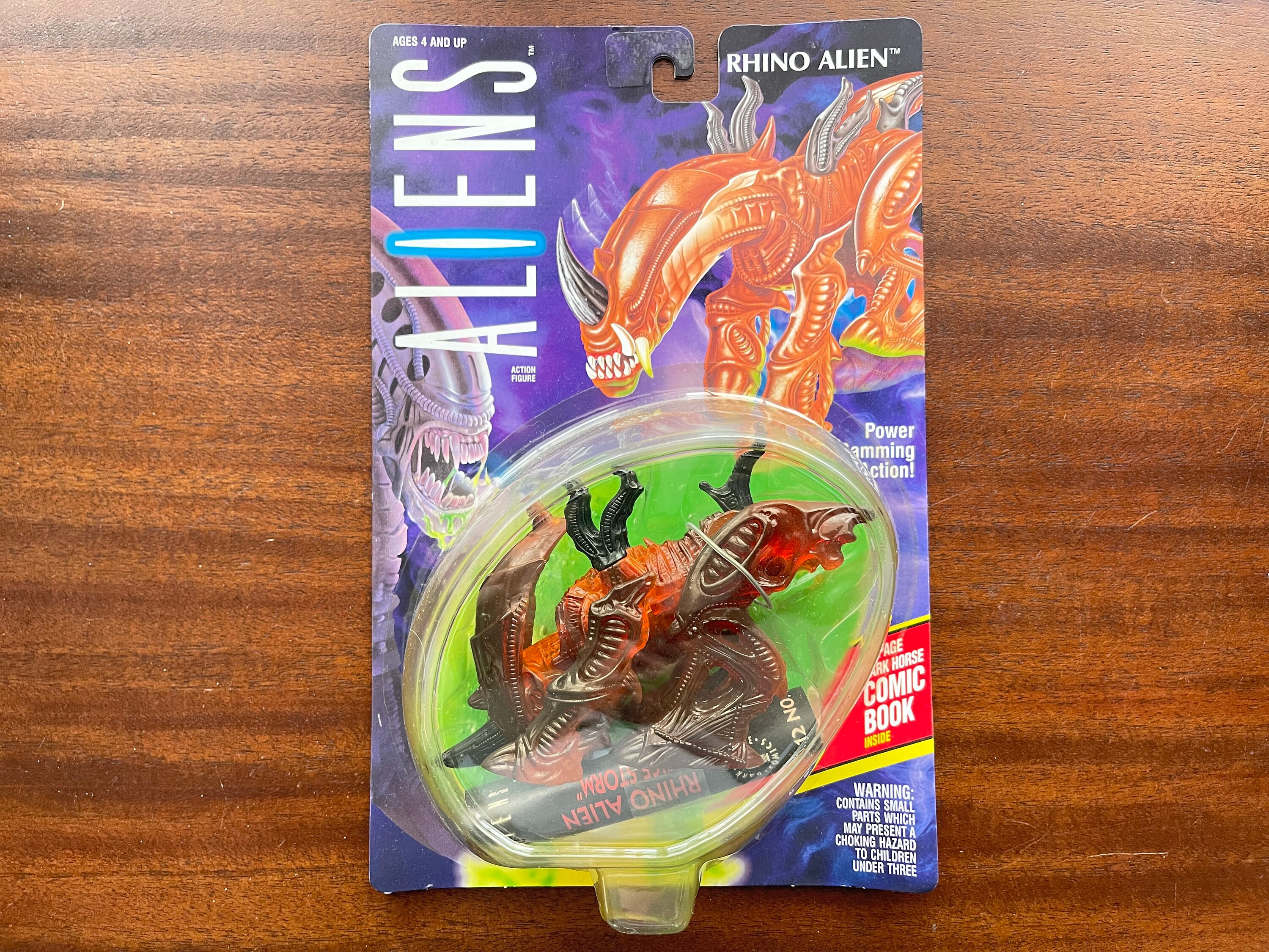 Vintage 1992 Aliens, Kenner, Rhino Alien, Action Figure, in Sealed