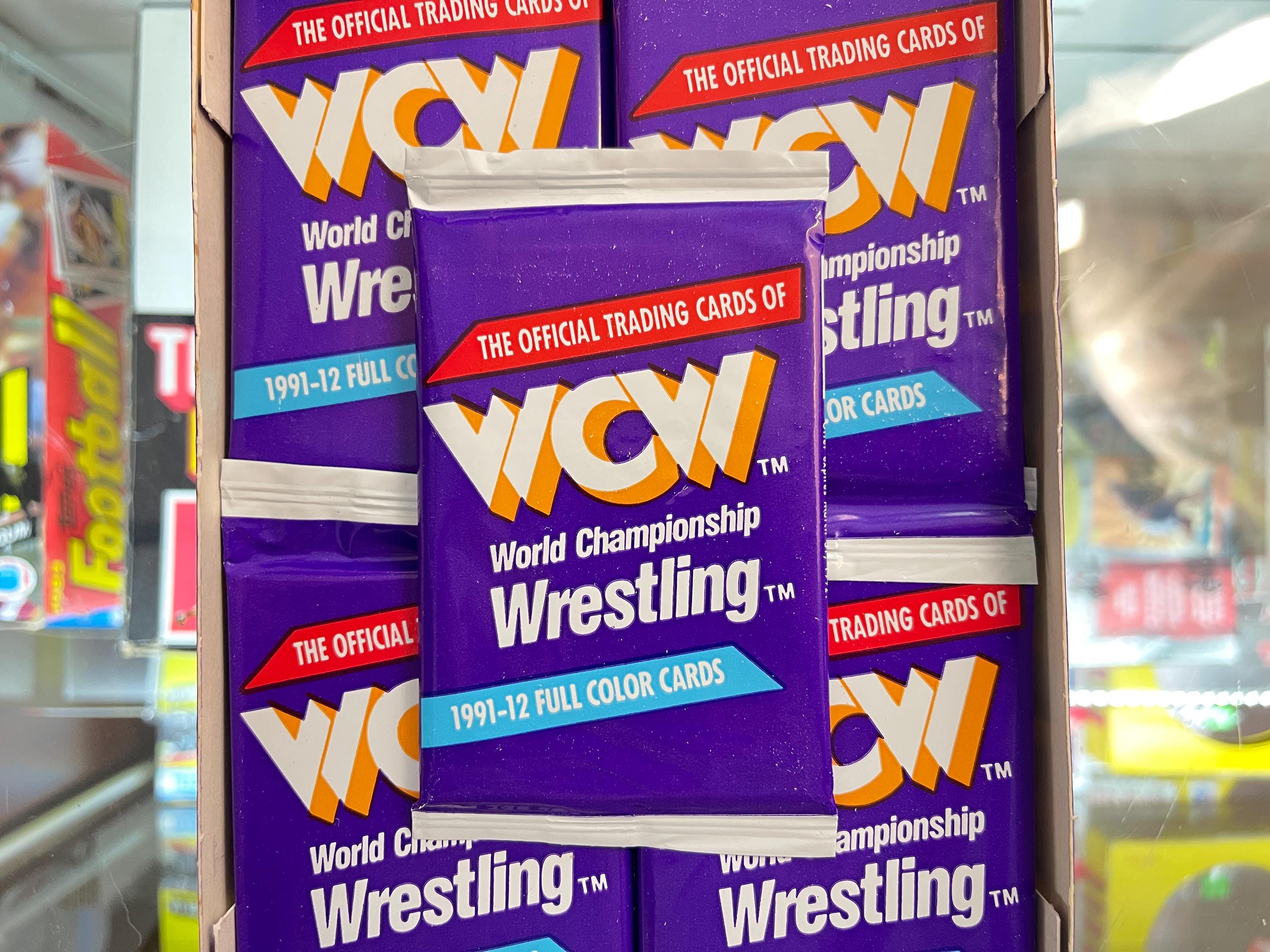 Lot carte 1991 Merlin WWF Italian Texas Tornado Wrestling Trading Cards
