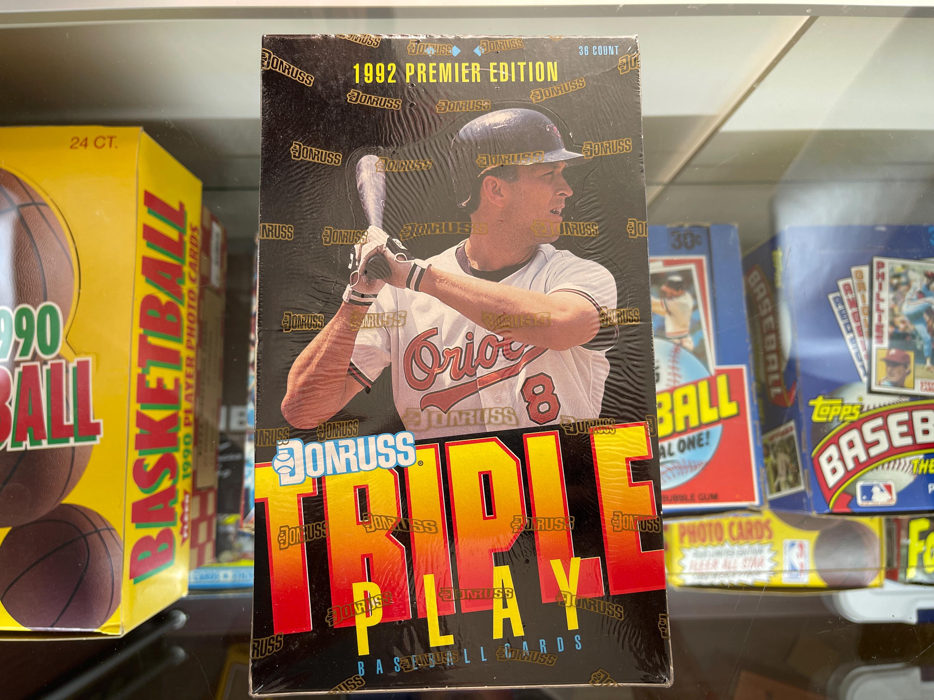 1992 Donruss Triple Play Baseball Box, Contains 36 Unopened Packs