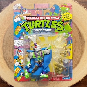 1991 Teenage Mutant Ninja Turtles, Space Usagi, Playmates, Sealed In Original Package, Unpunched, Turtles In A Half Shell!