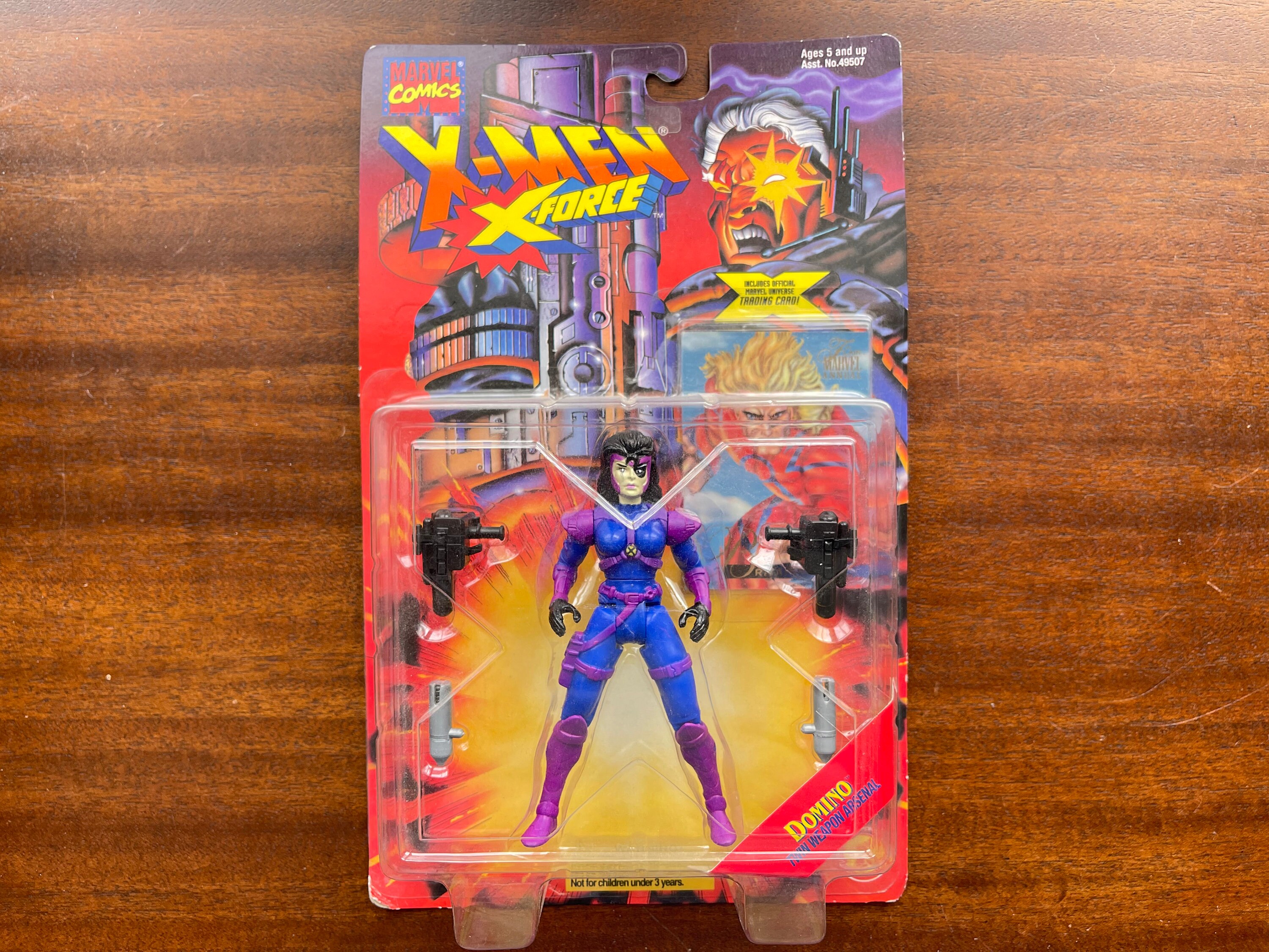 1995 X-men, Marvel Comics, Domino, Action Figure, X-force, Toy Biz