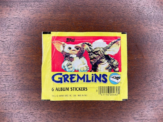 1984 Topps Gremlins Album Stickers Pack, (5) Stickers, Gremlins