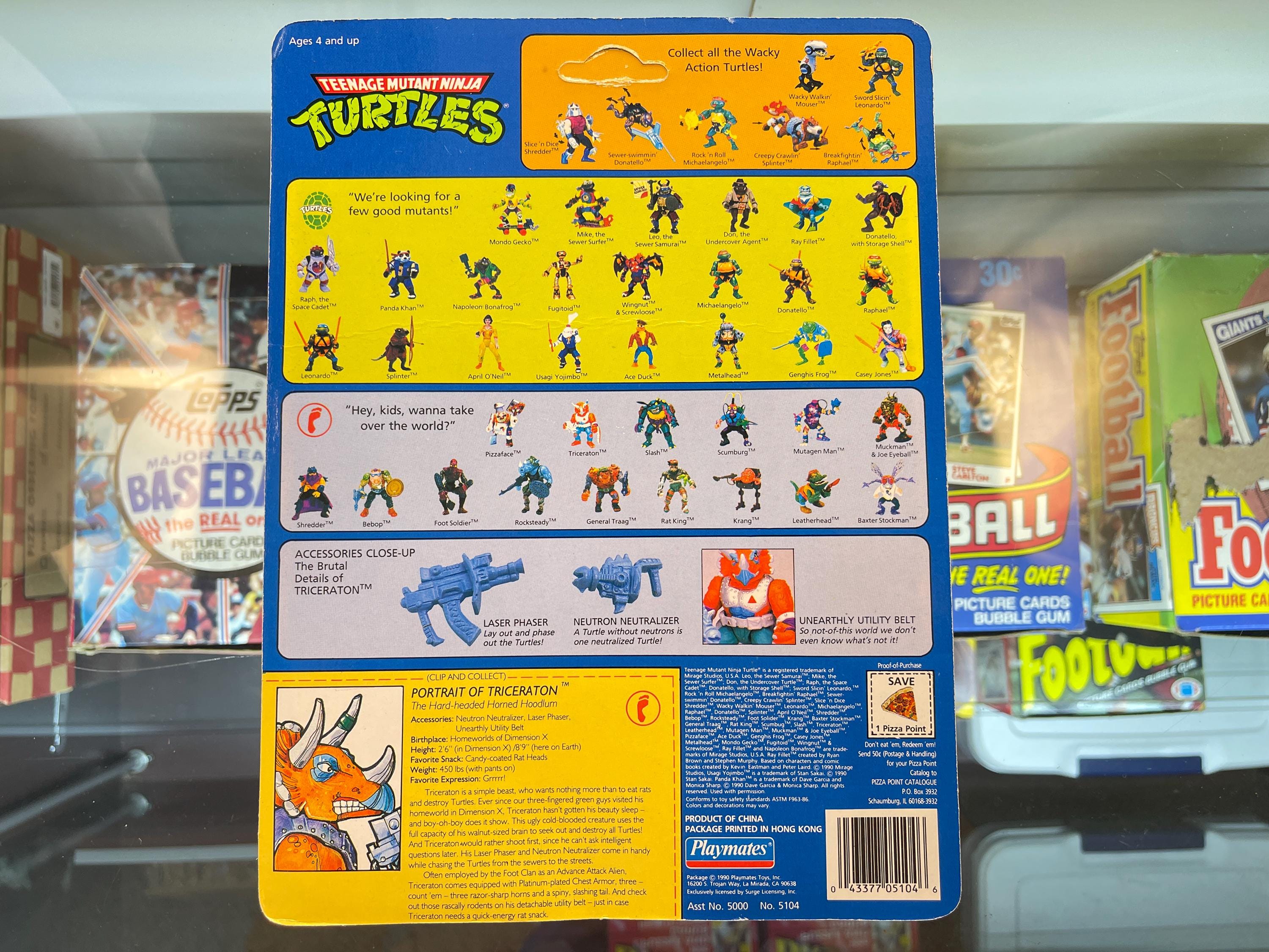 1990 Teenage Mutant Ninja Turtles, Triceraton, Playmates, Sealed