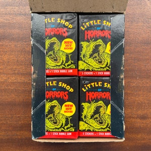 1986 Topps, Little Shop of Horrors Movie Cards, Lot of (4) Packs, Unopened