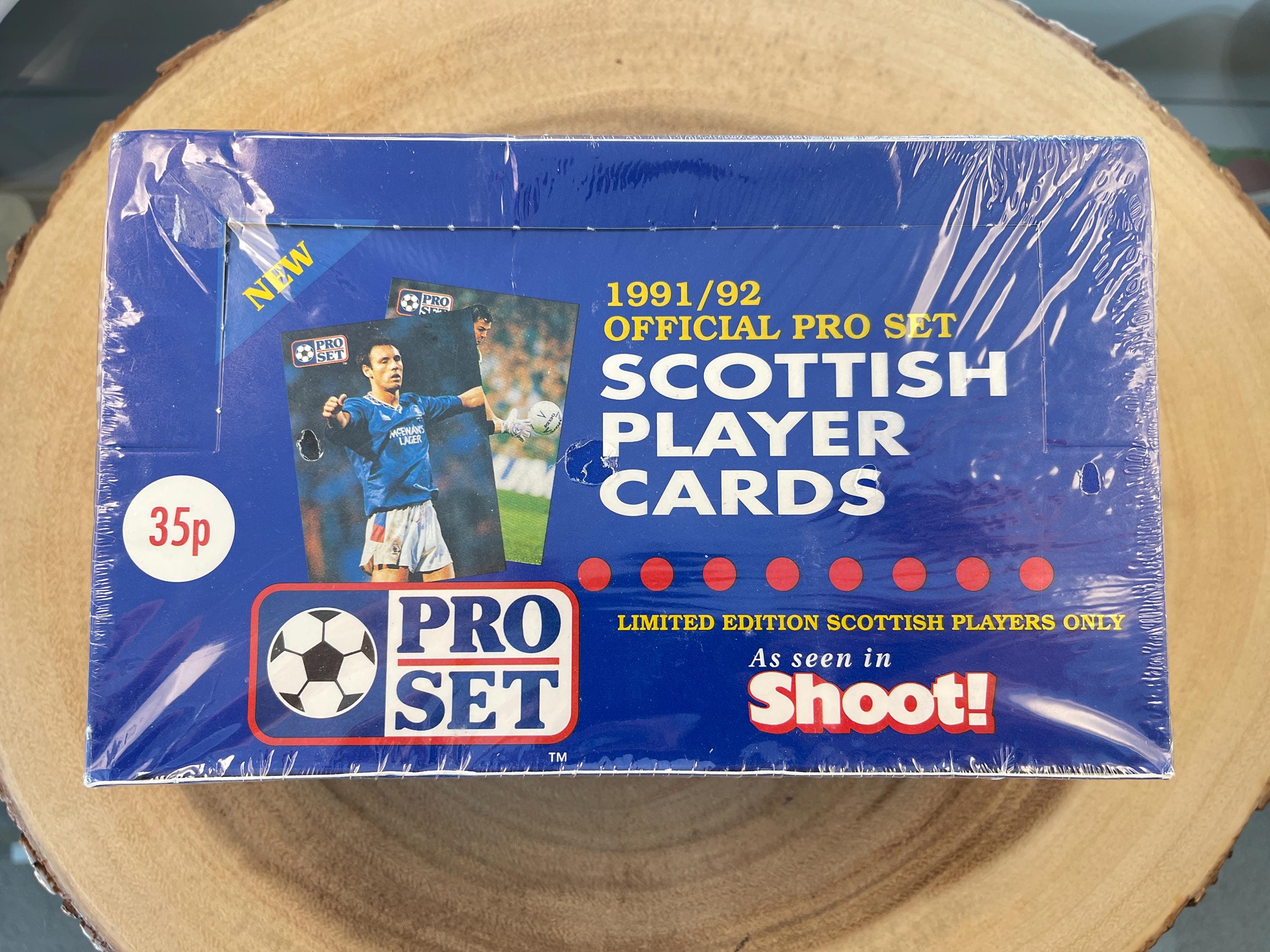 1991-92 Pro Set Soccer, Scottish Player Cards, Factory Sealed Box