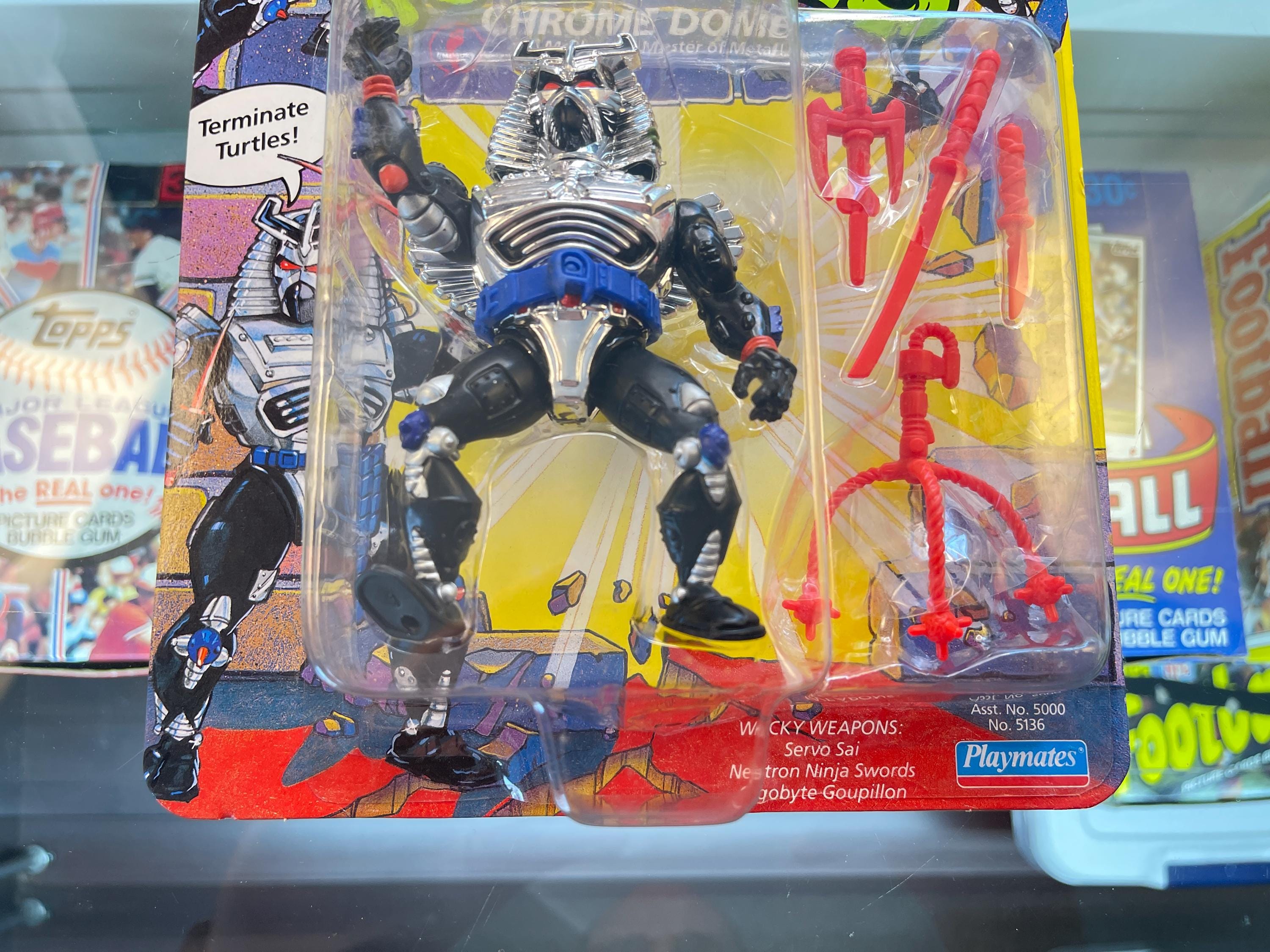1991 Teenage Mutant Ninja Turtles, Chrome Dome, Playmates, Sealed