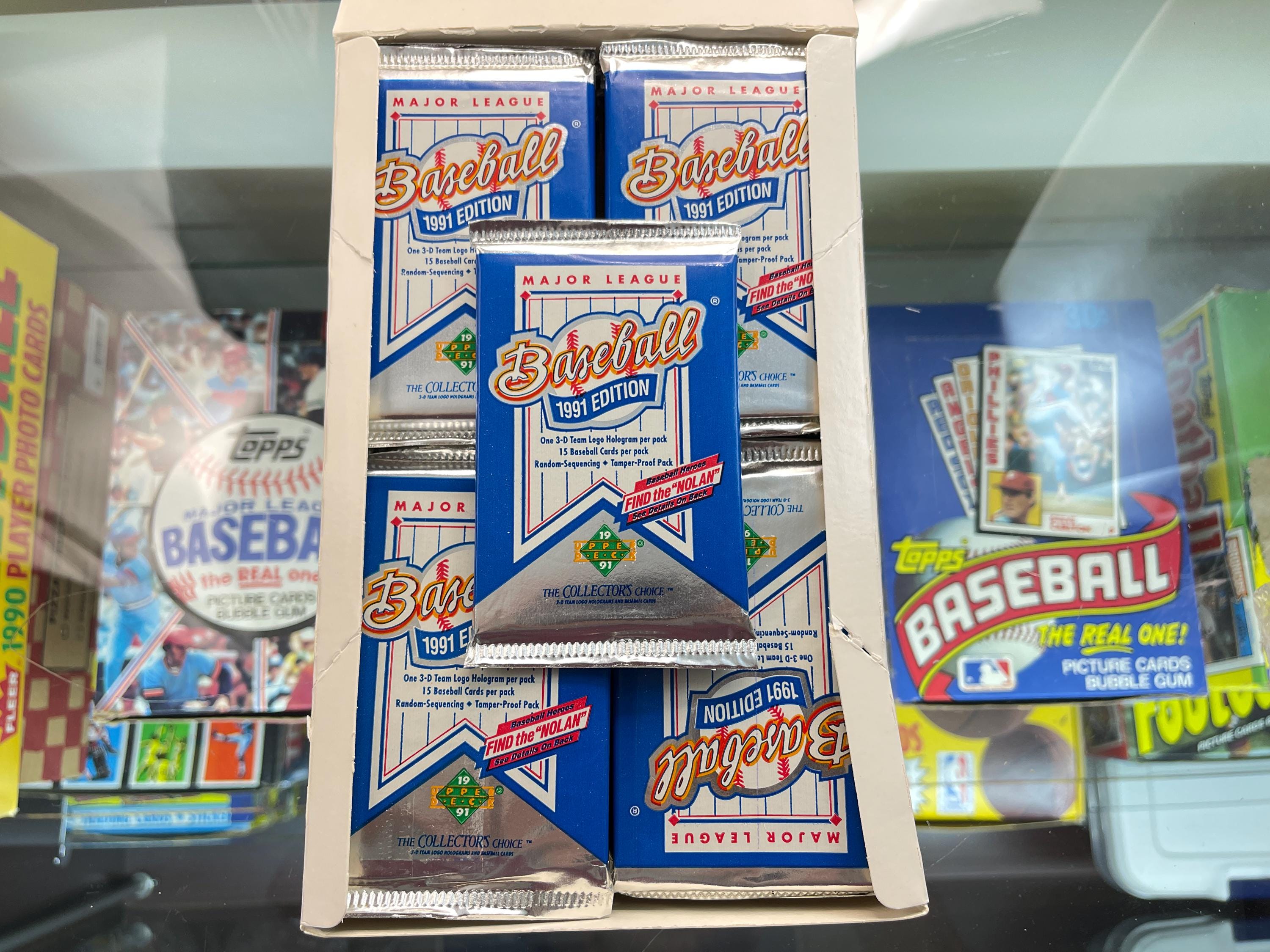 1991 Upper Deck Baseball, (4) Foil Packs, the Collector