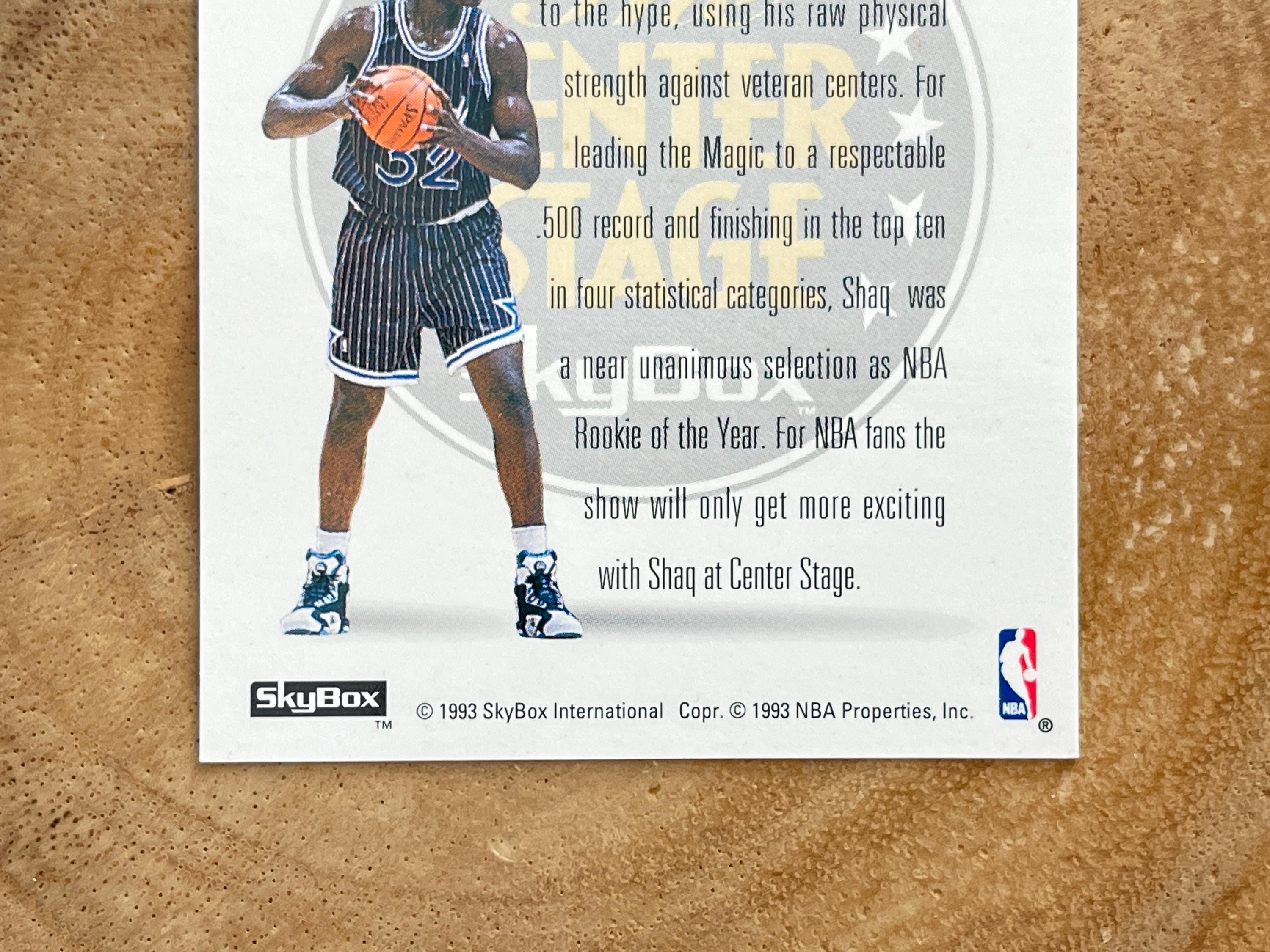 1993 Skybox Center Stage Shaquille O