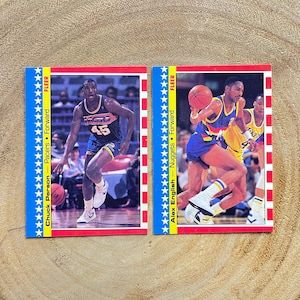 1987 Fleer Basketball Sticker, Chuck Person & Alex English, Lot of (2)