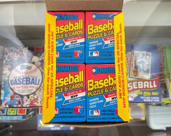 1989 Donruss Baseball, Lot of (4) Unopened Wax Packs