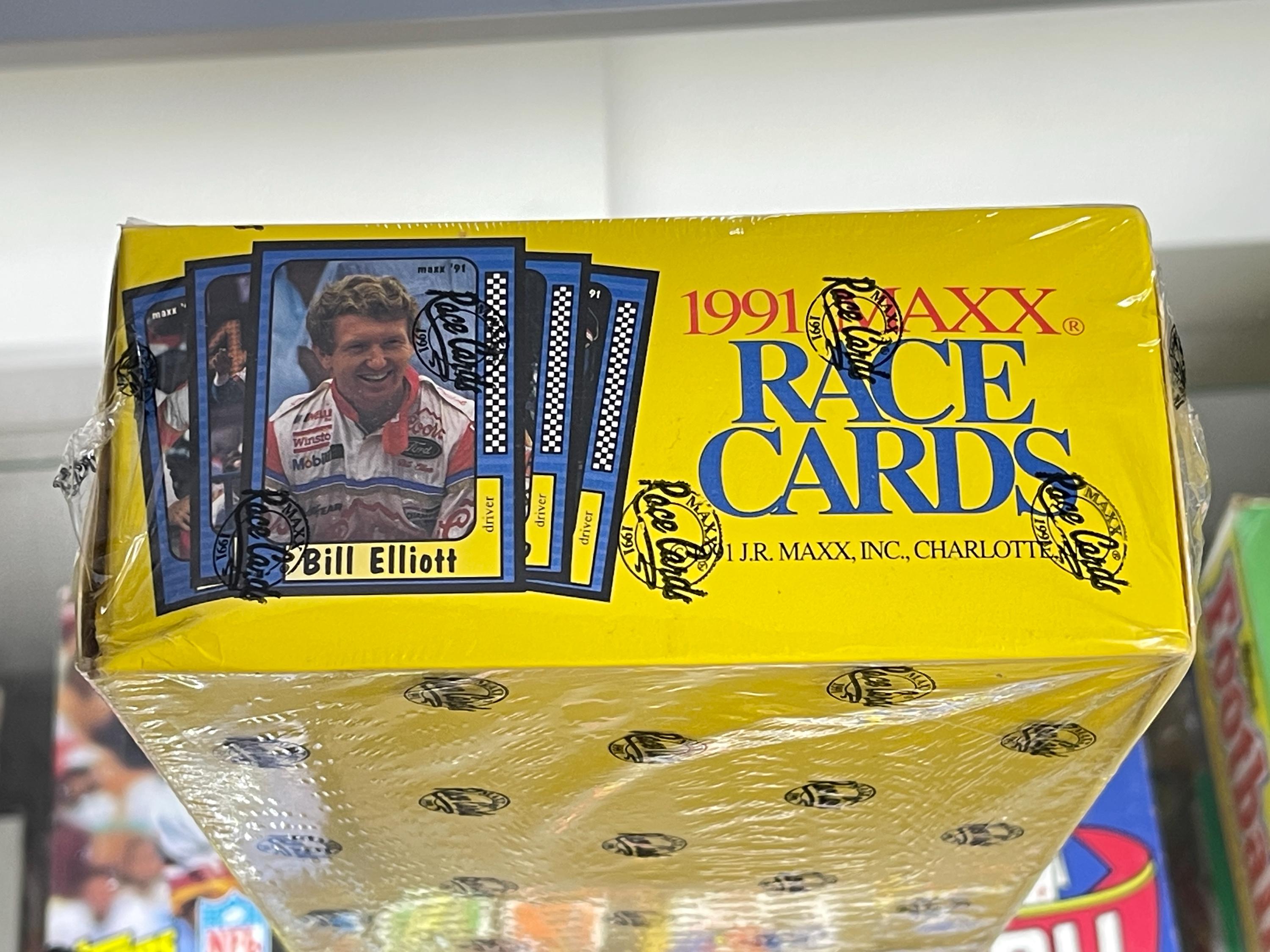 1991 Maxx Race Cards NASCAR Factory Sealed Box – 36 Packs 