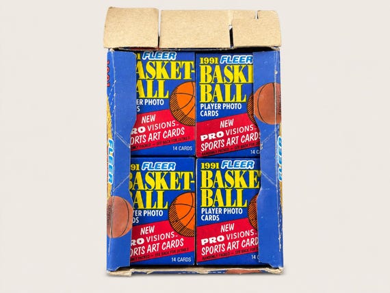 1991 Fleer Basketball Packs - Lot of (4) Unopened Packs - Etsy
