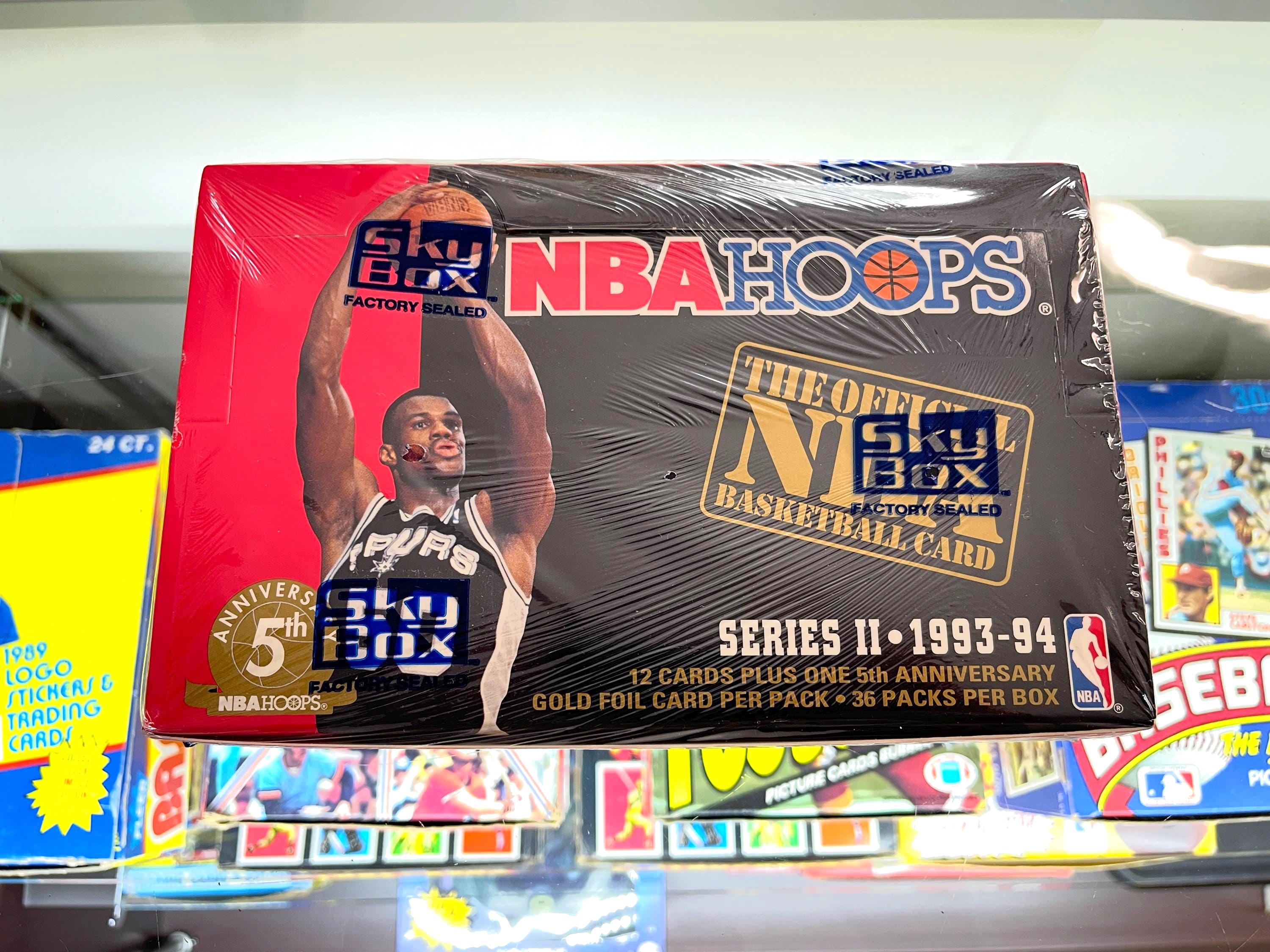 1993-94 NBA Hoops Basketball Cards, Series 2, Factory Sealed Box