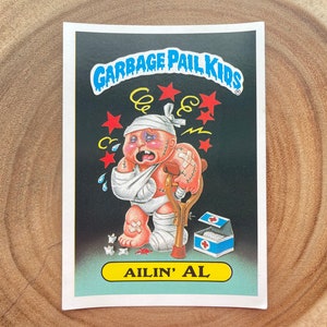 1986 Garbage Pail Kids, Ailin&#39; Al #15, 1st series, Giant stickers