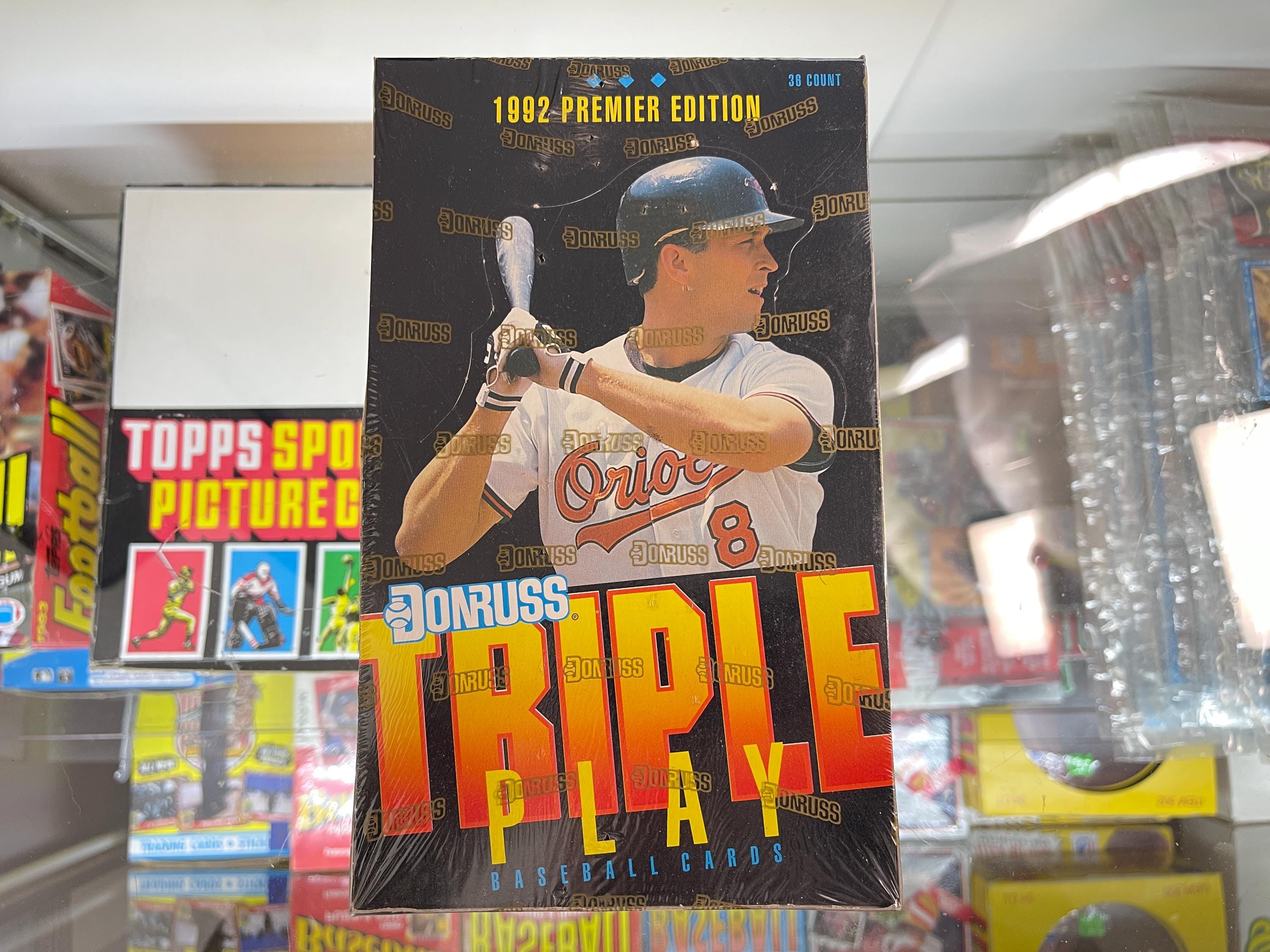 1992 Donruss Triple Play Baseball Box, Contains 36 Unopened Packs 