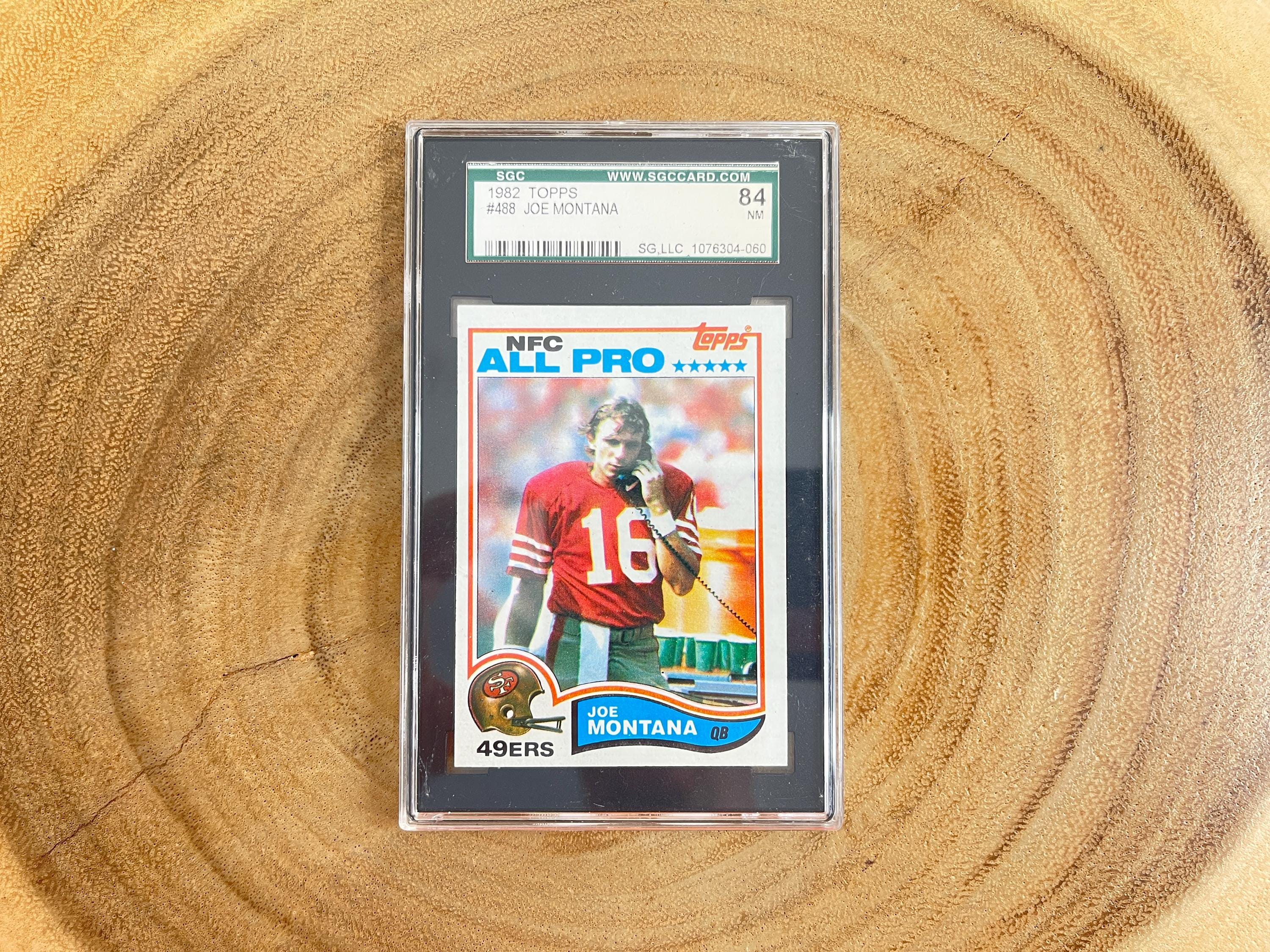1982 Topps Football, Joe Montana #488, SGC Graded 84 - Etsy