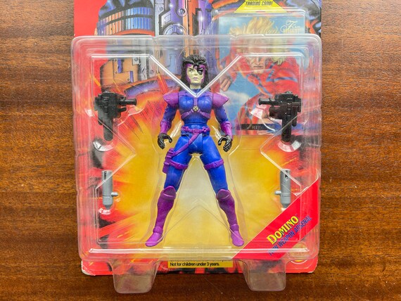 1995 X-men, Marvel Comics, Domino, Action Figure, X-force, Toy Biz