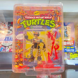 1990 Teenage Mutant Ninja Turtles, Fugitoid, Playmates, Sealed In Original Package, Unpunched, The Sleek Servo Servant!