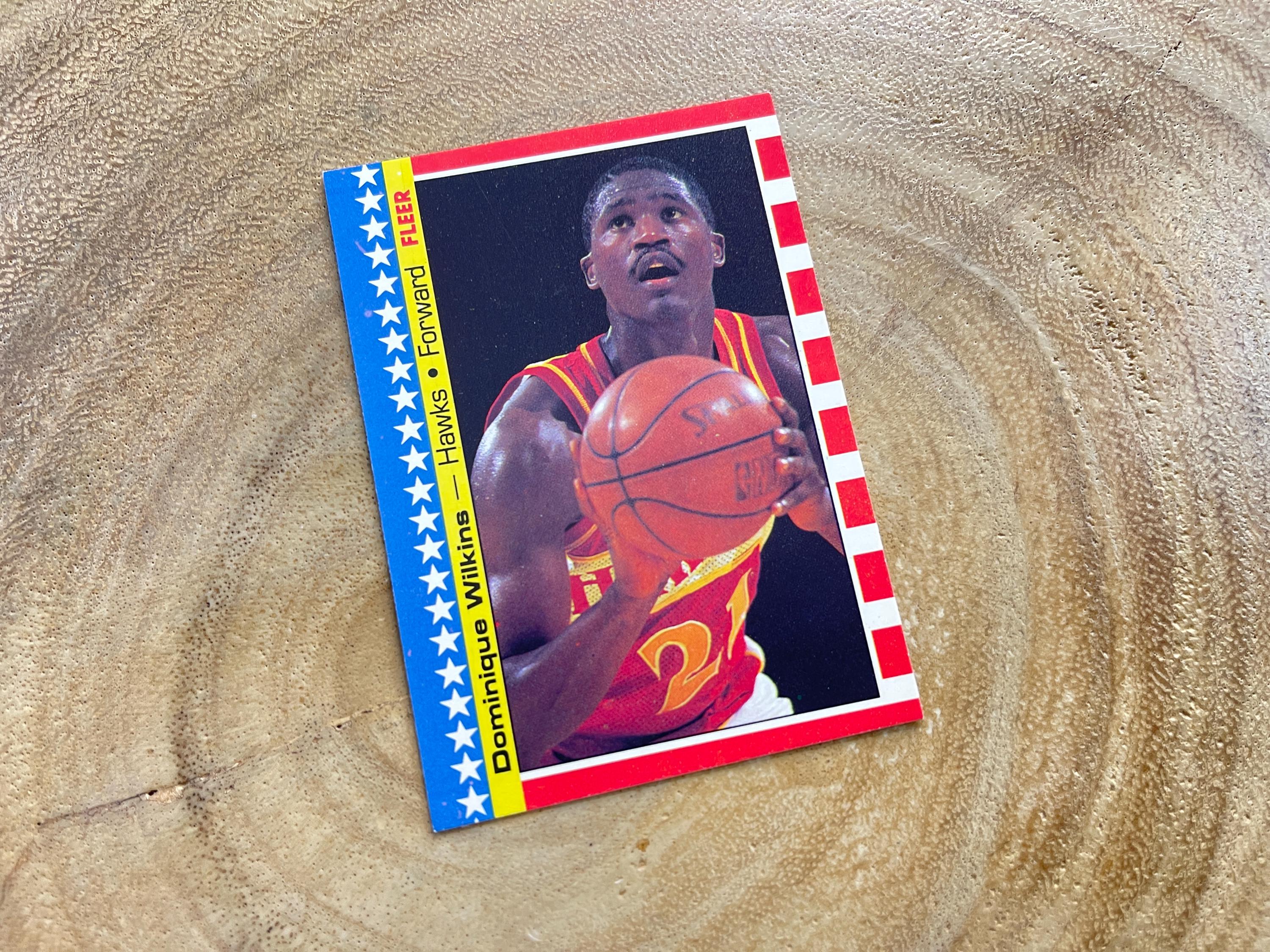 1987 Fleer Basketball Sticker, Dominique Wilkins # 7 of 11 - Etsy