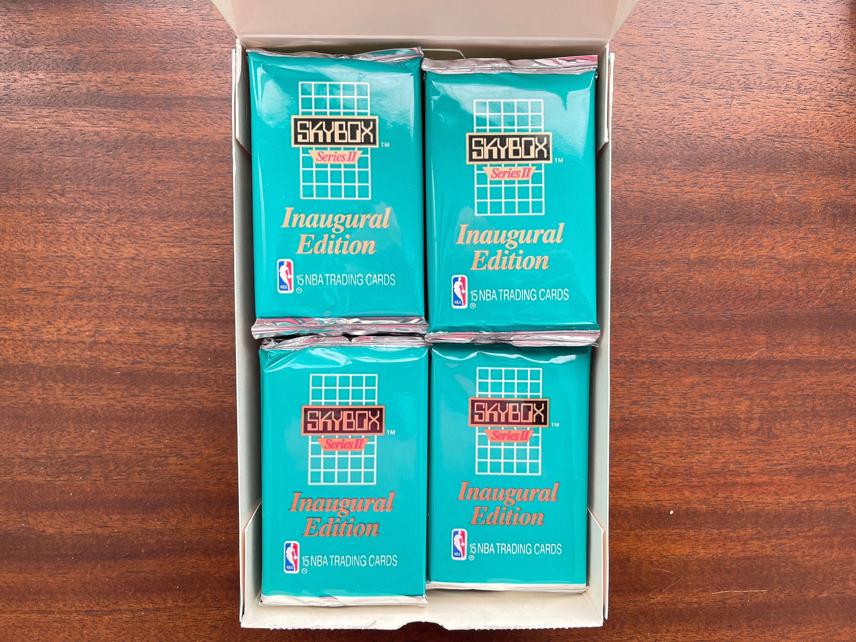 1990-1991 Skybox Basketball Series 2 - Lot of (4) Unopened Packs
