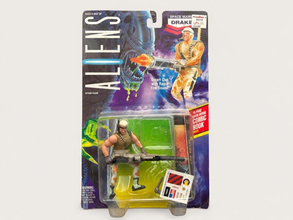 Vintage 1992 Aliens, Kenner, Drake, Action Figure, in Sealed