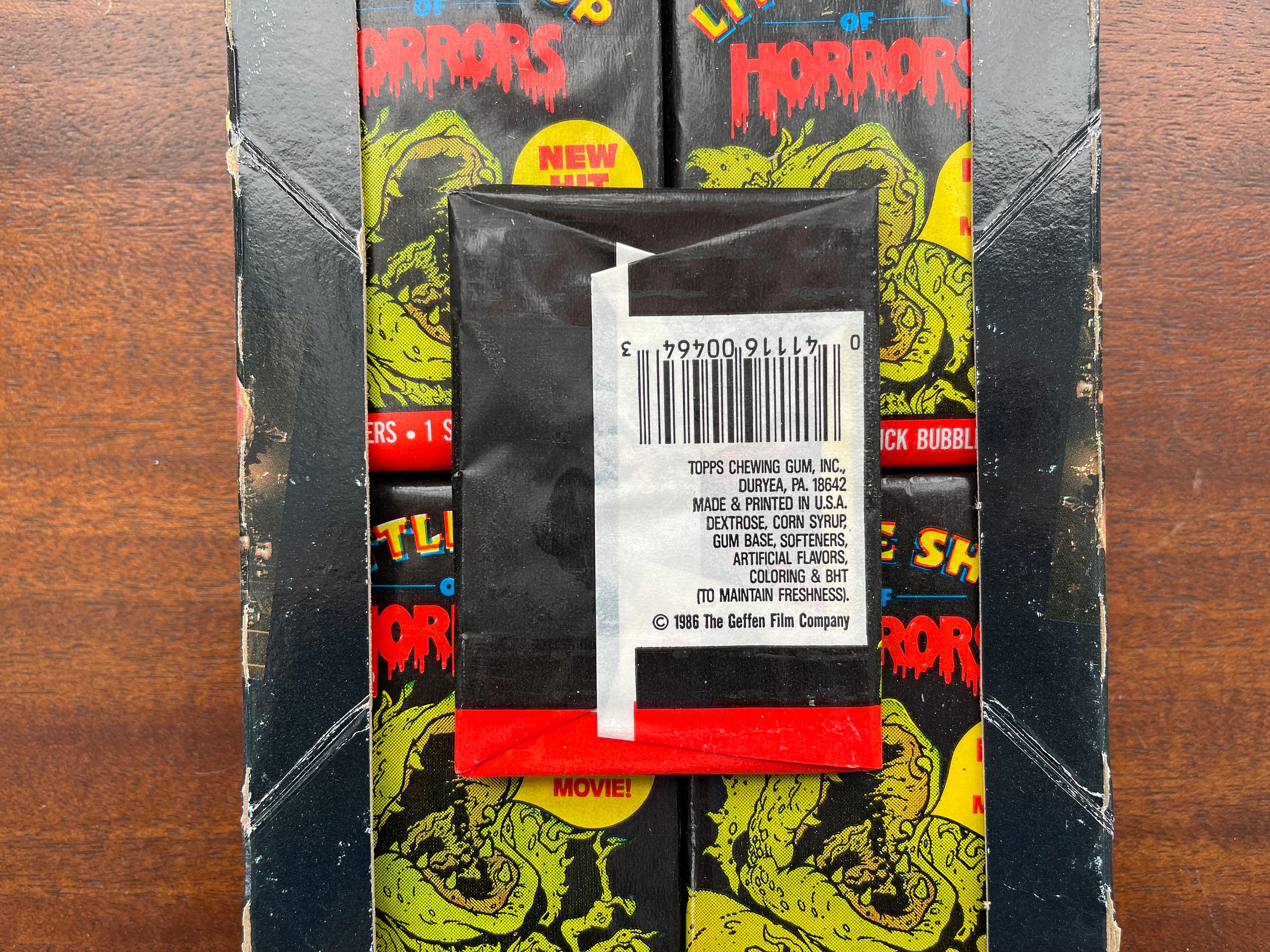 thumbnail image 2 of 1986 Topps Little Shop Of Horrors – Unopened Vintage Wax Pack – FREE SHIPPING 2 of 6