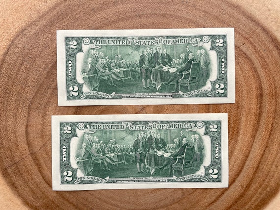 thumbnail image 2 of 2017 $2 Dollar Bill - Uncirculated High Quality - Great Gift With FREE Bi-Fold Holder 2 of 6